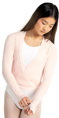 Capezio 126 Puntos de Punto Acanalado para Calentar., 126, 11381W, Rosa, XL