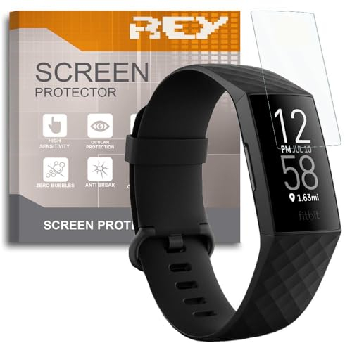 ELECTRÓNICA REY [Lot de 6] Protecteur d'écran pour Fitbit Charge 4, Qualité supérieure
