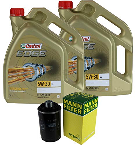 Filter Set Inspektionspaket 10 Liter Motoröl EDGE Titanium FST 5W-30 LL MANN-FILTER Ölfilter