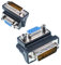 Oiyagai 2pcs VGA Femelle vers DVI 24+5 Mâle Angle Droit 90 Degrés Adaptateur Convertisseur