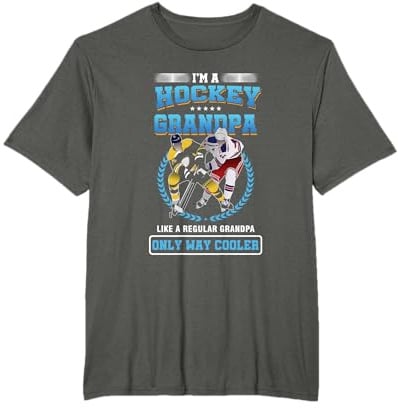 Hockey Opa Spieler Eishockey Großvater Cooler Sport Geschenk T-Shirt