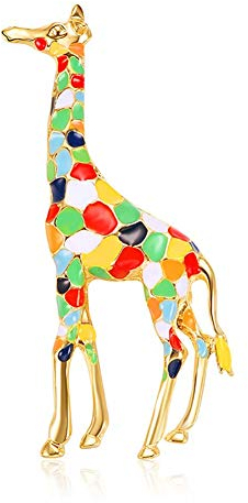 PULABO 1X Coloré Zèbre Cadeau De Noël Bijoux Broche Femmes Corsage De Mariée De Mariage Épingle Robe Écharpes Châle Clip Sac Ornement Élégant et Populaire