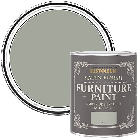 Rust-Oleum light Green Furniture Paint in Satin Finish - Aloe 750ml