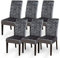 Aisprts Stuhlhussen Velvet Esszimmer Stuhlbezüge Abnehmbare Waschbare Stretch Stuhlhussen 6er Set für Zuhause, Küche, Bar, Hotel, Hochzeit, Zeremonie, Restaurant, Party, B1 Samt Grau