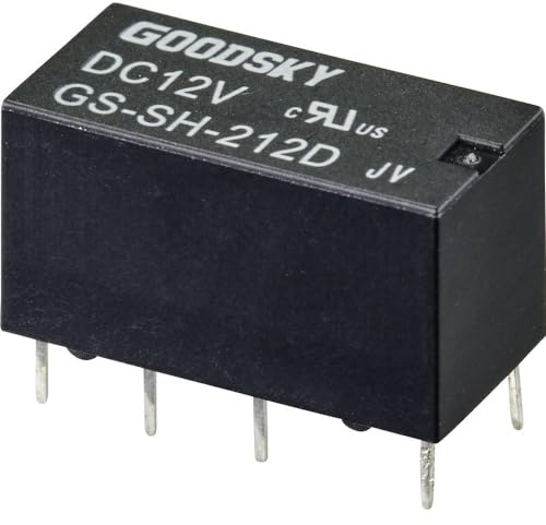 GoodSky GS-SH-212D Hauptrelais 12V/DC 2A 2 Schalter