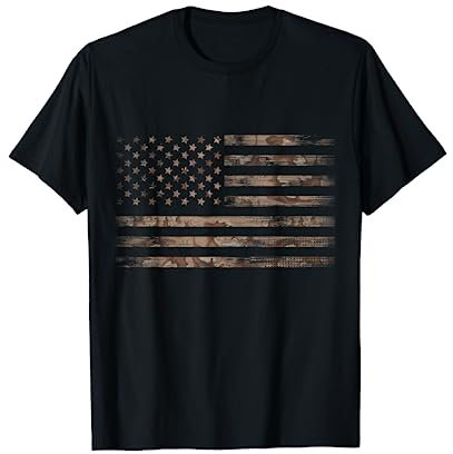 American USA Flag Camouflage T-Shirt