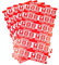 PACK4YA 120 × Vorsicht Zerbrechlich Aufkleber, 50 x 90 mm Verpackungsaufkleber Stark haftende Warnetiketten, Handle with Care, Fragile, Thank You Stickers Labels Moving Achtung Warnaufkleber