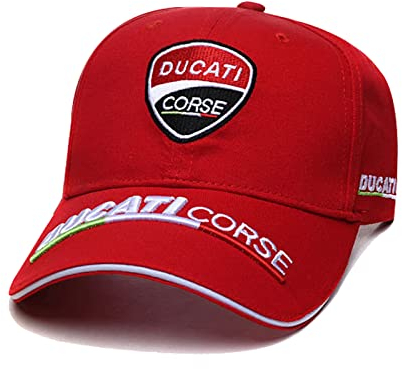 ILLUMAX Baseball Cap Herren mit Stickerei DU.CA.Ti, Stylische Damen und Herren Sonnenhut, Sonnenschutz Trucker Cap für Männer Frauen-Red||1 Piece