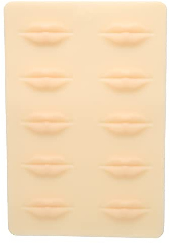 ANKROYU 3D Silikon Lippen Übungshaut für Microblading, Realistische Übungslippen aus Weichem Silikon, Wiederverwendbare Trainingslippen für Lip Blush, Tattoo Praxis, Ideal für Anfänger, Profis