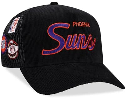 Mitchell & Ness Phoenix Suns Times up Black Cord Hardwood Classic Trucker Snapback Cap