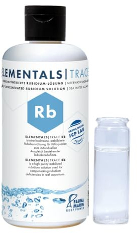 Fauna Marin Elementals Trace Rb 250ml Hochkonzentrierte Rubidium-Lösung für Meerwasseraquarien