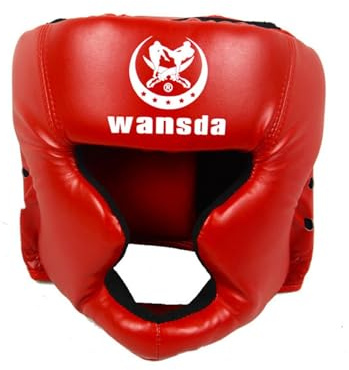 Casco Boxeo MMA, Casco De Boxeo, Protector De Cabeza De Cuero PU, Casco De Muay Thai Ajustable, Protector Cabeza Leather MMA, Profesional Fighting Judo Kickboxing Head Guard Sparring Protector