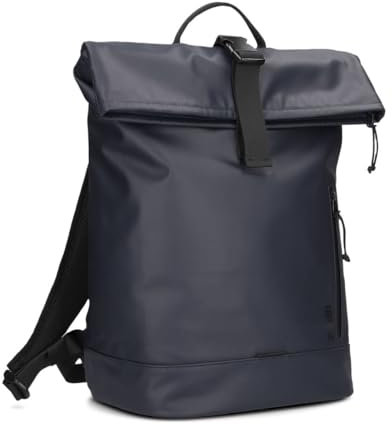 Zwei Rolltop-Rucksack CARGO CAR200 Laptop-Rucksack wasserfest 12/14 Liter leichter Tagesrucksack mit Schlüsselband, Trennfächer & Schlaufe für Fahrradlicht, sportlich-modern (blue)