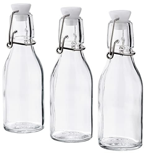 KORKEN Bouteille avec bouchon, 15 cl, verre transparent