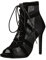 Heels Dance Class Bootie Sandalen, High Heels Pumps Sexy Schwarz Mesh Stiletto High Heels Schnüren Sandalen mit Fischmaul Tanzschuhe Mode Sandaletten Pole Dance Schuhe High Heels Stiefeletten 5