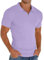 Sailwind Men's Polo Shirts Zip Classic Stretch Slim Fit T Shirts Casual&Work (Purple, S)