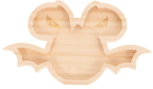 Cabilock Plateau Forme De Chauve-souris Pour Halloween Assiette De Service Pour Bonbons Et Fruits Décoration De Table Festive