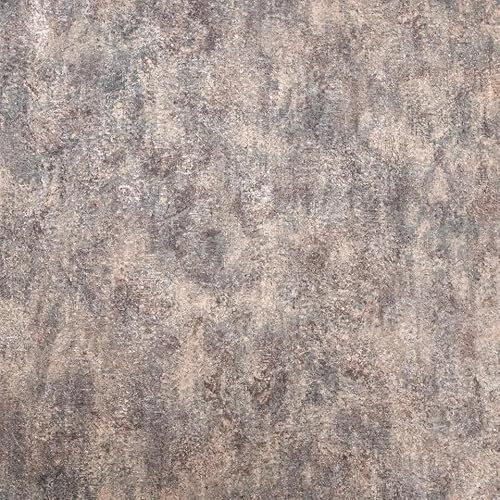 SOPHIE LAURENCE Copper Brown Textured Wallpaper - Heavyweight Vinyl, Industrial Effect, Non-Pasted, Washable, Wet Removable, 10.05m x 0.53m Roll, Modern Design for Bedroom, Living Room, Dining Room