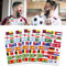 National Flag Face Stickers, 160Pcs International Flag Face Sticker for Sports Competitions Games, Come on Face Sticker European Cup for Men Women Kid Soccer Fans, Car Sticker Decals
