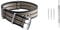 Uhrenarmband für Omega Seamaster 007 Moonswatch Commander Speedmaster 300 AT150 Aqua Terra, 20 mm, weiches Canvas-Stoffband, kompatibel mit 19/21 mm, Schwarz / Beige
