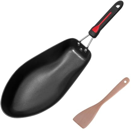 Fish Shape Frying Pan, Frying Pan for Kitchen Cooking, BBQ Grill Pan, Steak Plate, Pancake Pan, Serving Pan Fryer with Non Stick Coating for Cooking, Grilling, Frying