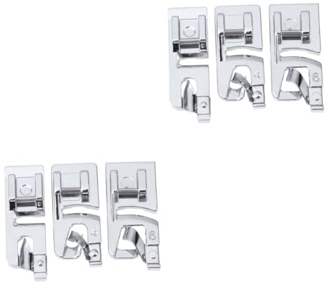 Operitacx 6 Pièces pied de roulé couture pied presseur pied de ourlet roulotté Pied-de- polyvalent machine à broder sewing machine pied de de couture à la maison