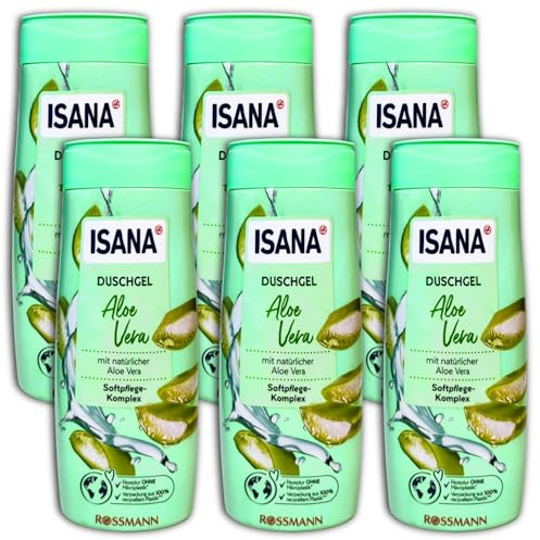 6 er Set ISANA Duschgel Aloe Vera 6 x 300 ml
