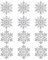 12 Stück Schneeflocken Weihnachten Deko,Weihnachtsbaumschmuck Schneeflocken Deko Hängende Ornamente Christbaumschmuck