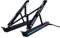H.May Supporto per laptop con docking station per scrivania, 4 in 1 (1*USB-C, 3*USB-A) supporto per laptop RGB, supporto per laptop pieghevole, regolabile per laptop da 12-18 pollici, tablet (Nero)