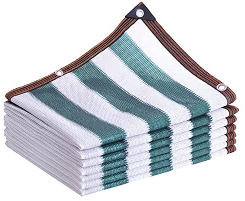 Toile d'ombrage pour serre de 4 x 8 m avec œillets, filet de protection contre le vent et les UV pour couverture de plantes, clôture de jardin, couverture en maille, 80 % de protection solaire
