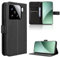 Rojeuinn Hülle für Xiaomi 15 5G Handyhülle-Hülle Stoßfest Case Cover-Handy Case in Premium Kohlefaser [Klappbar Flip] [Standfunktion Tasche] -Schwarz