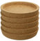 5 posavasos de corcho antideslizantes de madera, portavasos, manteles individuales, redondos, decoración