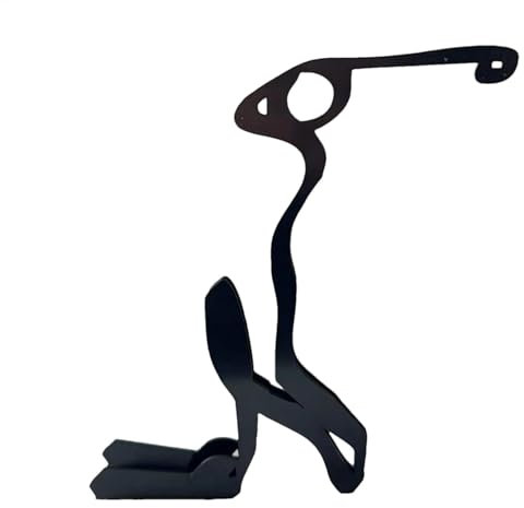 Sportler Statue | Metall Sportler Kunst Ornament Figur – kreative geometrische Kunst Handwerk Dekoration für Fan Zimmer