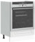 Gecheer Armadio per Forno Kalmar Bianco in Legno Multistrato,Mobile per Forno da Incasso,Armadio da Cucina,Mobile da Cucina Salvaspazio,Armadietti da Cucina,P853517