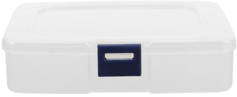 Lurrose Sägeblatt Organizer Box mit Fächern 14,5x10x3,5cm Transparent Stapelbar mit Deckel Aufbewahrungsbox für Stichsägeblätter und Kleinteile