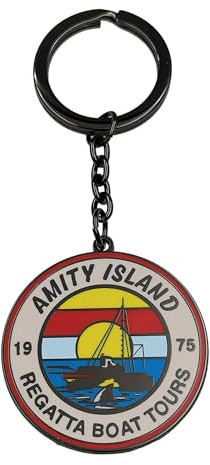FaNaTtik Jaws Schlüsselanhänger zum 50. Jahrestag, limitierte Auflage, Regatta-Bootstour, multi, Diameter 48mm