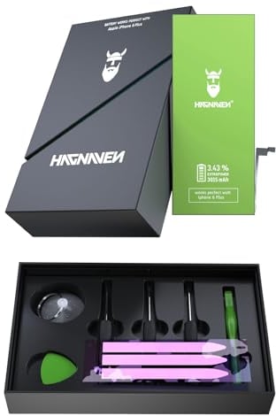 Hagnaven® Batterie Li-polymère pour Apple iPhone 6 plus | La Plus Performante batterie de remplacement et outils inclus| Puissance Incroyable Du Rand Nord | 3015 mAh Cellules De Haute Qualité