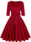 MINTLIMIT Women's 1950s Sweetheart Vintage Dresses Audrey Hepburn Style Party Dresses,3/4 Sleeve_I,X-Large