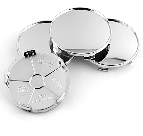 RhinoTuning 4 Stück Radnabenkappen für BWM Nabendeckel OD 69,1 mm ID 64 mm, Chrom Radnabenabdeckung Geeignet für 1' 2' 3' 4' 5' 6' 7' 8' Serie E/F Rad, 36136783536 36136768640 Felgendeckel