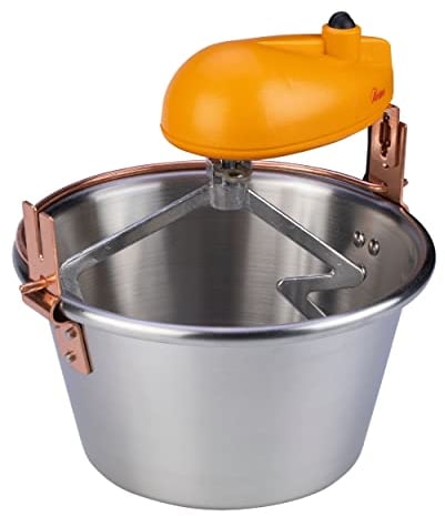ARDES - AR24AM81 INOX-Kessel 28cm Durchmesser, Mischer für Marmelade Polenta, Ardes Mischerkessel für Induktionsherd, Mischer mit Elektromotor, Bajonettverschluss, einfache Reinigung 8/12 Portionen