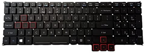 fqparts Replacement Laptop Tastatur für for ACER for Predator GX-791 Schwarz US-englische Ausgabe