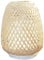 Zen'Arôme - Ultraschall-Diffusor für ätherische Öle Olaki (bis zu 40 m²) - Kaltdiffusor für Aromatherapie - Handgefertigtes Zen-Design aus Bambusgeflecht - Einstellbare Beleuchtung