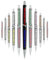 Mr Pubblicità Stylo à bille personnalisable, stylo à bille personnalisé, soft touch, nom, logo ou message avec 2 impressions (15, noir)