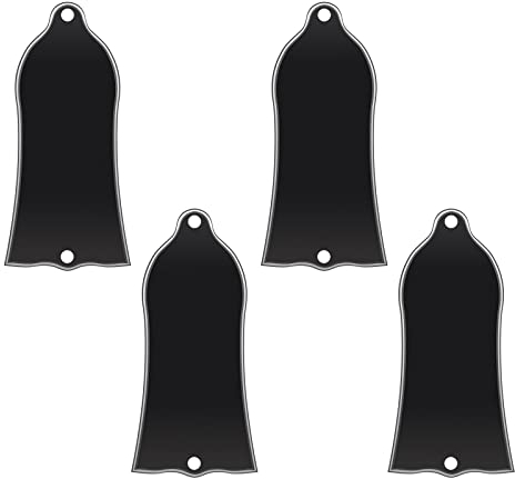 The Lord of the Tools 4 x 3-lagige Gitarren-Traversenstangen-Abdeckplatte, 2 Löcher für die meisten Gitarren und Bass-Ersatzzubehör, keine Schrauben, Mittellochabstand 52 mm