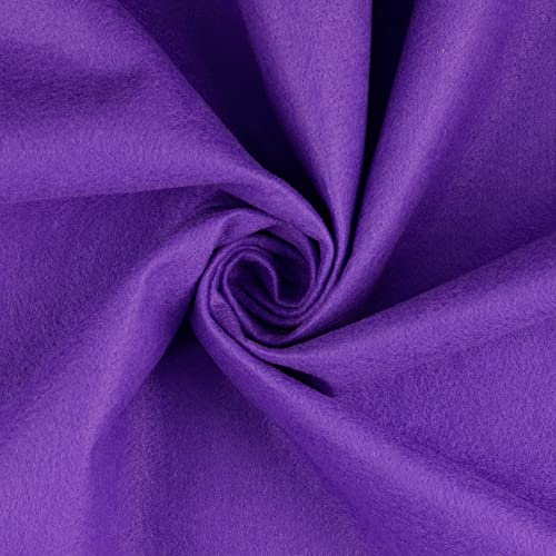 Bastelfilz KERSTIN, Basteln, Deko, Kreativfilz, Stoffe, Filzstoff - 180 cm breit-1,5 mm Stärke-190 g/Qm-100 Prozent Polyester-25 cm Schritte-Meterware (Lila-5024-KERSTIN)