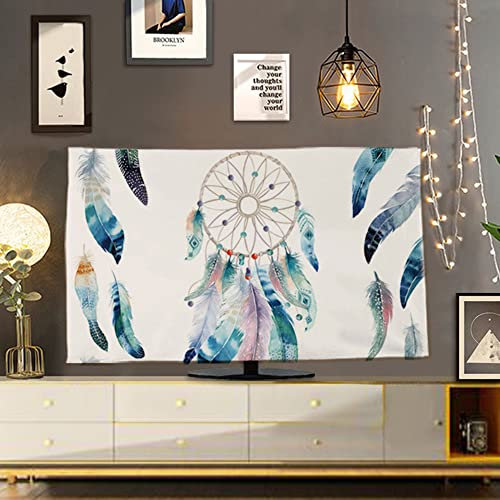 Haushalts-TV-Staubschutz, 32-70 Zoll, leicht zu reinigen, weiches Polyestergewebe, TV-Bildschirmschutz, dekorativ, passend für LED-, OLED-, LCD- und Plasma-Fernseher/G/50 Zoll/119