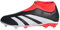 adidas Predator 24 League Laceless Firm Ground Boots, Botas de fútbol, Core Black/Cloud White/Solar Red, 28 EU