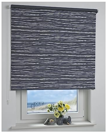 ourdeco® Rollo, Seitenzugrollo | Farbe Sahara/Dekor, Verdunkelnd | Bestellgröße 232 x 180 cm (BxH)