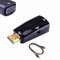 SHANFEILU Adaptateur convertisseur HDMI vers VGA avec câble audio jack 3,5 mm 50 cm VGA femelle vers HDMI mâle connecteur plaqué or pour HDTV PC moniteur ordinateur portable projecteur