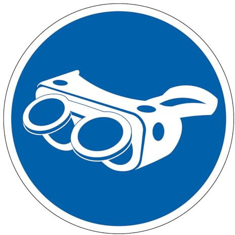M222 Augenschutzmaske obligatorisch - Schild und Pflichtschild - Größe wählbar
